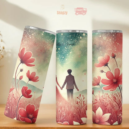 Personalized 20oz skinny tumbler – Personalized | personalization example | custom name available, dishwasher safe, doub