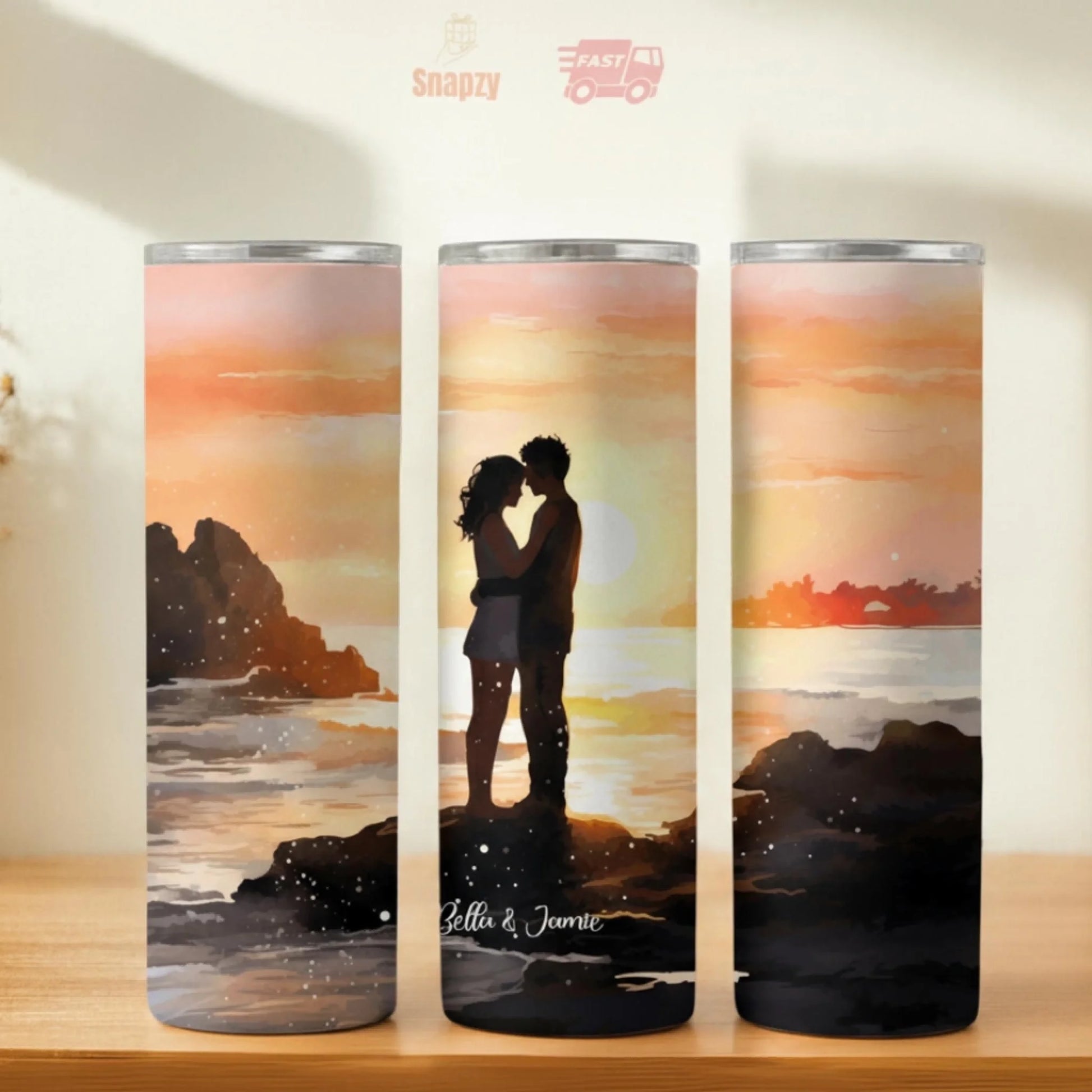 Personalized 20oz skinny tumbler – Personalized | hero view | custom name available, dishwasher safe, double-wall stainl