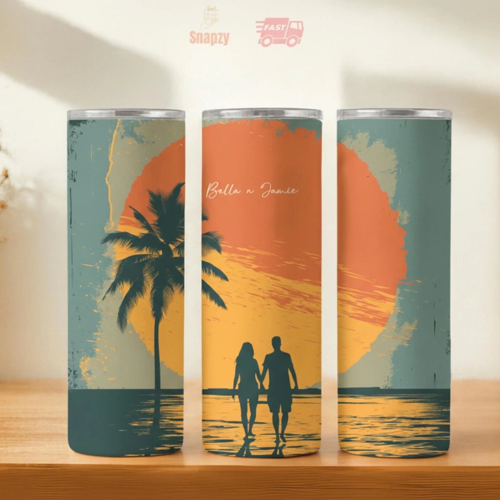 Personalized 20oz skinny tumbler – Personalized | hero view | custom name available, dishwasher safe, double-wall stainl