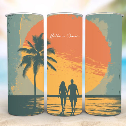 Personalized 20oz skinny tumbler – Personalized | detail view | custom name available, dishwasher safe, double-wall stai