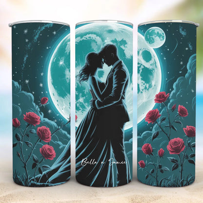 Personalized 20oz skinny tumbler – Personalized | detail view | custom name available, dishwasher safe, double-wall stai