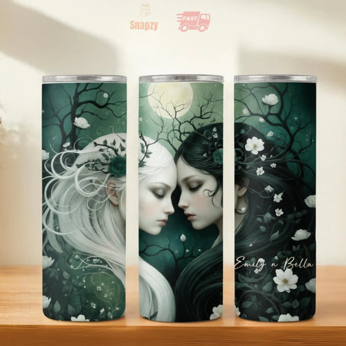 Personalized 20oz skinny tumbler – Personalized | hero view | custom name available, dishwasher safe, double-wall stainl