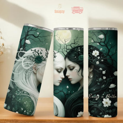 Personalized 20oz skinny tumbler – Personalized | personalization example | custom name available, dishwasher safe, doub