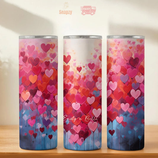 Personalized 20oz skinny tumbler – Personalized | hero view | custom name available, dishwasher safe, double-wall stainl