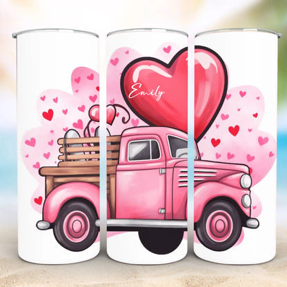 Personalized 20oz skinny tumbler – Personalized | detail view | custom name available, dishwasher safe, double-wall stai