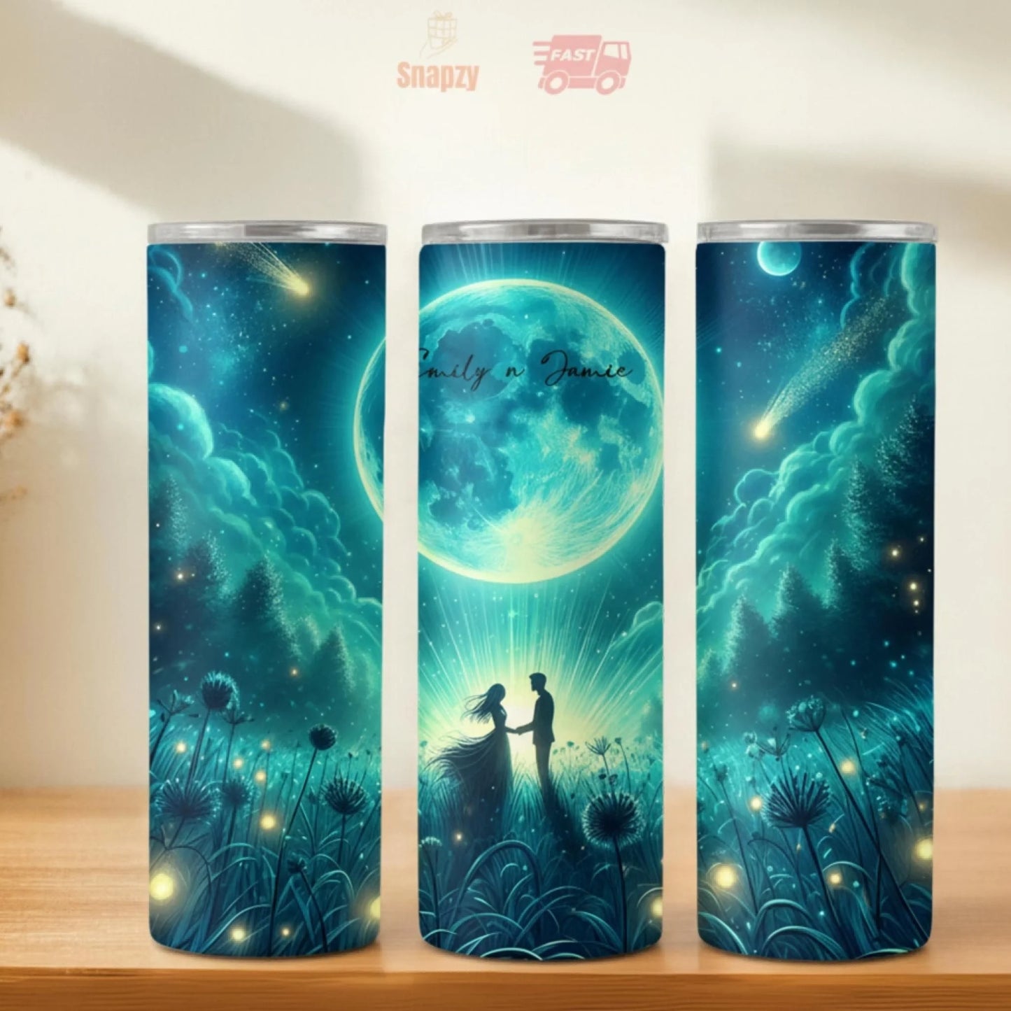 Personalized 20oz skinny tumbler – Personalized | hero view | custom name available, dishwasher safe, double-wall stainl