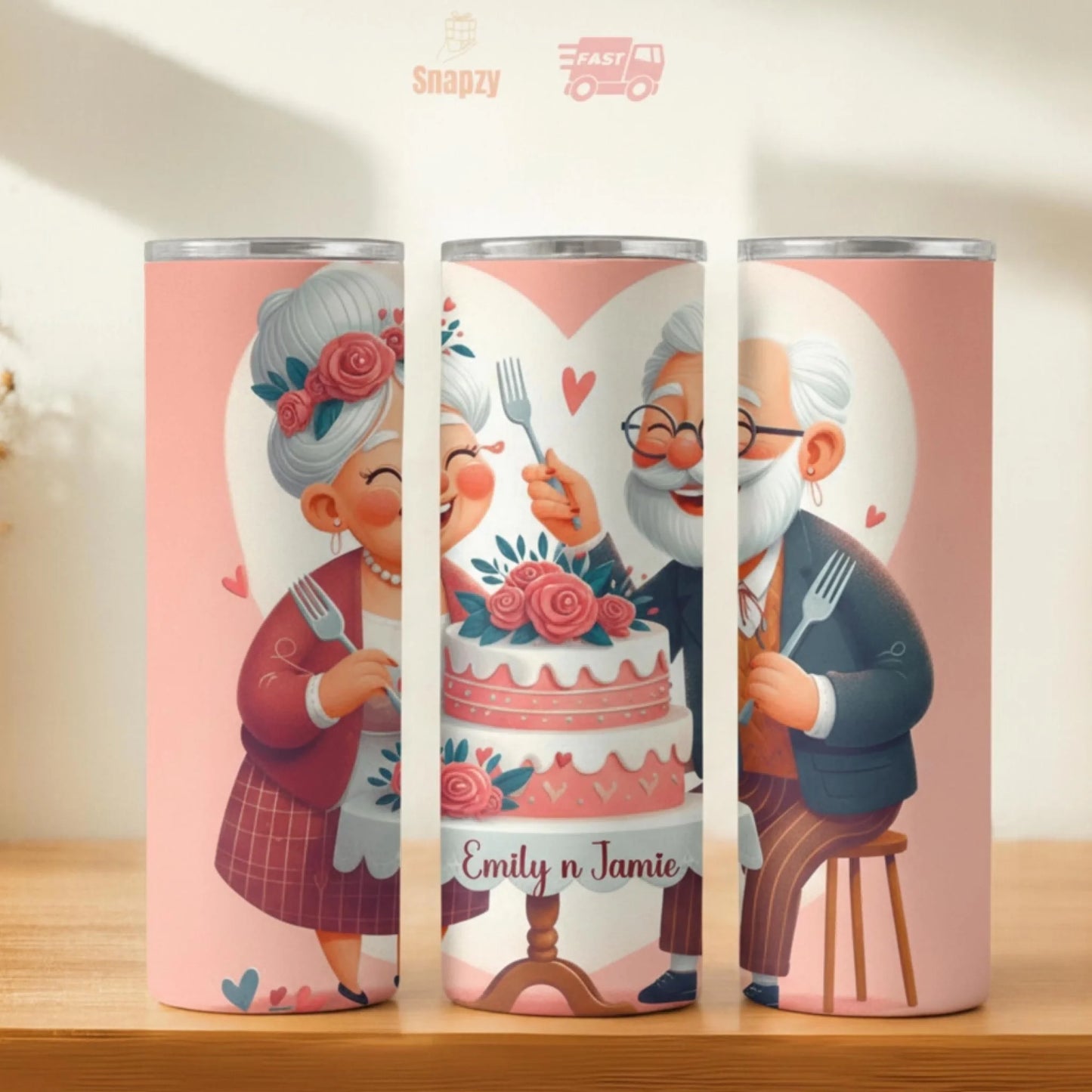 Personalized 20oz skinny tumbler – Personalized | hero view | custom name available, dishwasher safe, double-wall stainl