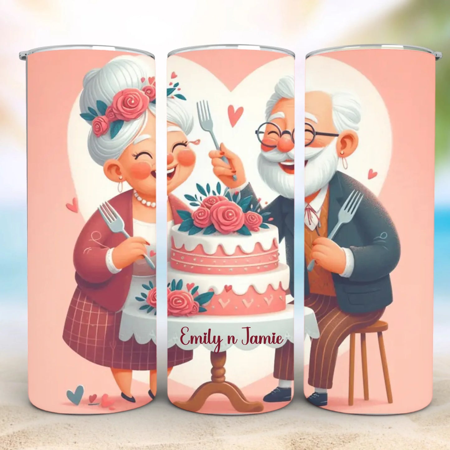 Personalized 20oz skinny tumbler – Personalized | detail view | custom name available, dishwasher safe, double-wall stai