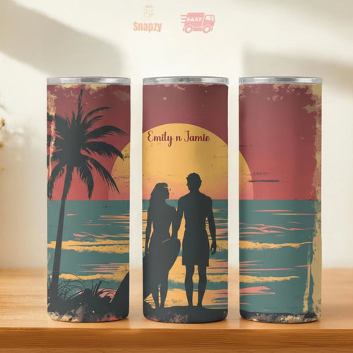 Personalized 20oz skinny tumbler – Personalized | hero view | custom name available, dishwasher safe, double-wall stainl