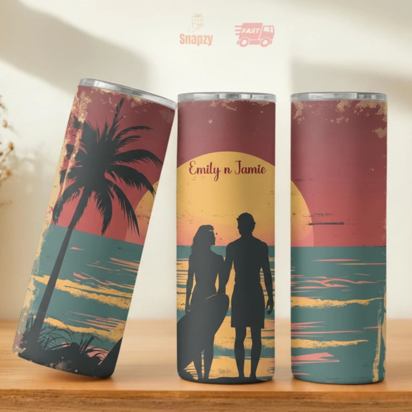 Personalized 20oz skinny tumbler – Personalized | personalization example | custom name available, dishwasher safe, doub