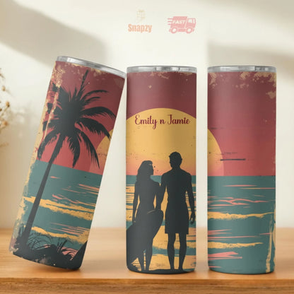 Personalized 20oz skinny tumbler – Personalized | personalization example | custom name available, dishwasher safe, doub