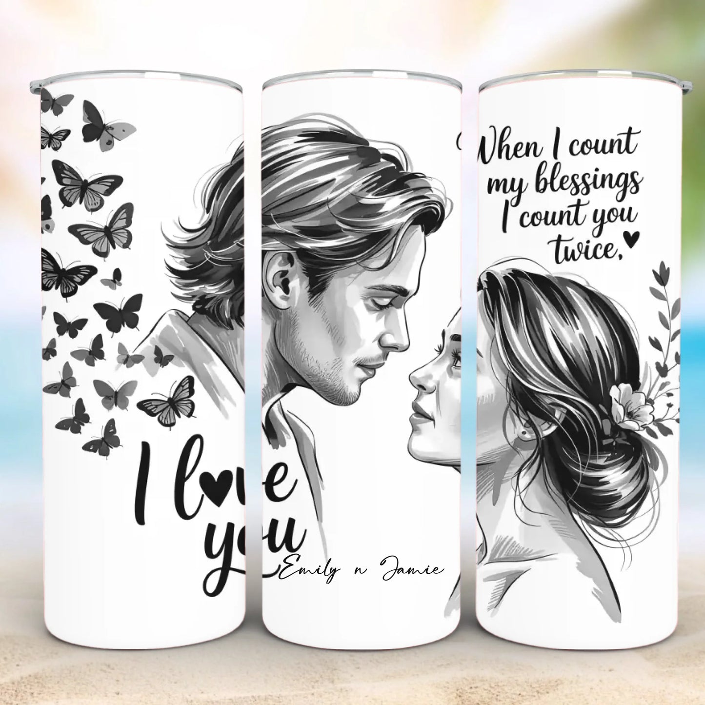 Personalized 20oz skinny tumbler – Personalized | personalization example | custom name available, dishwasher safe, doub