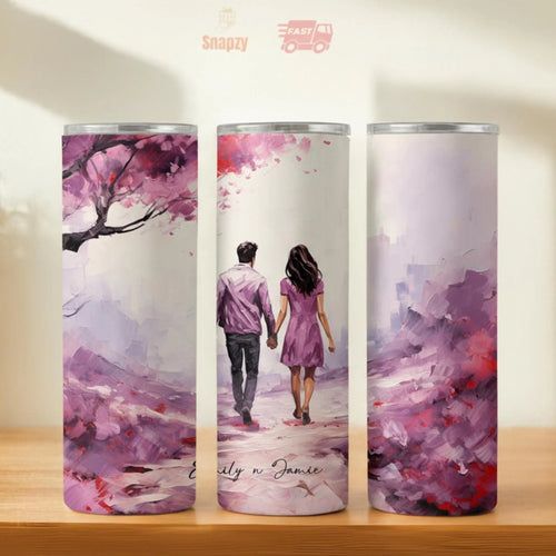 Personalized 20oz skinny tumbler – Personalized | hero view | custom name available, dishwasher safe, double-wall stainl