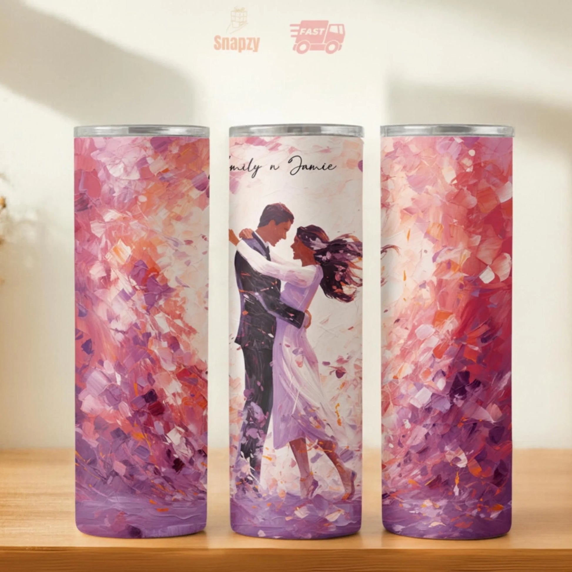 Personalized 20oz skinny tumbler – Personalized | hero view | custom name available, dishwasher safe, double-wall stainl