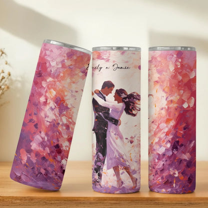 Personalized 20oz skinny tumbler – Personalized | personalization example | custom name available, dishwasher safe, doub