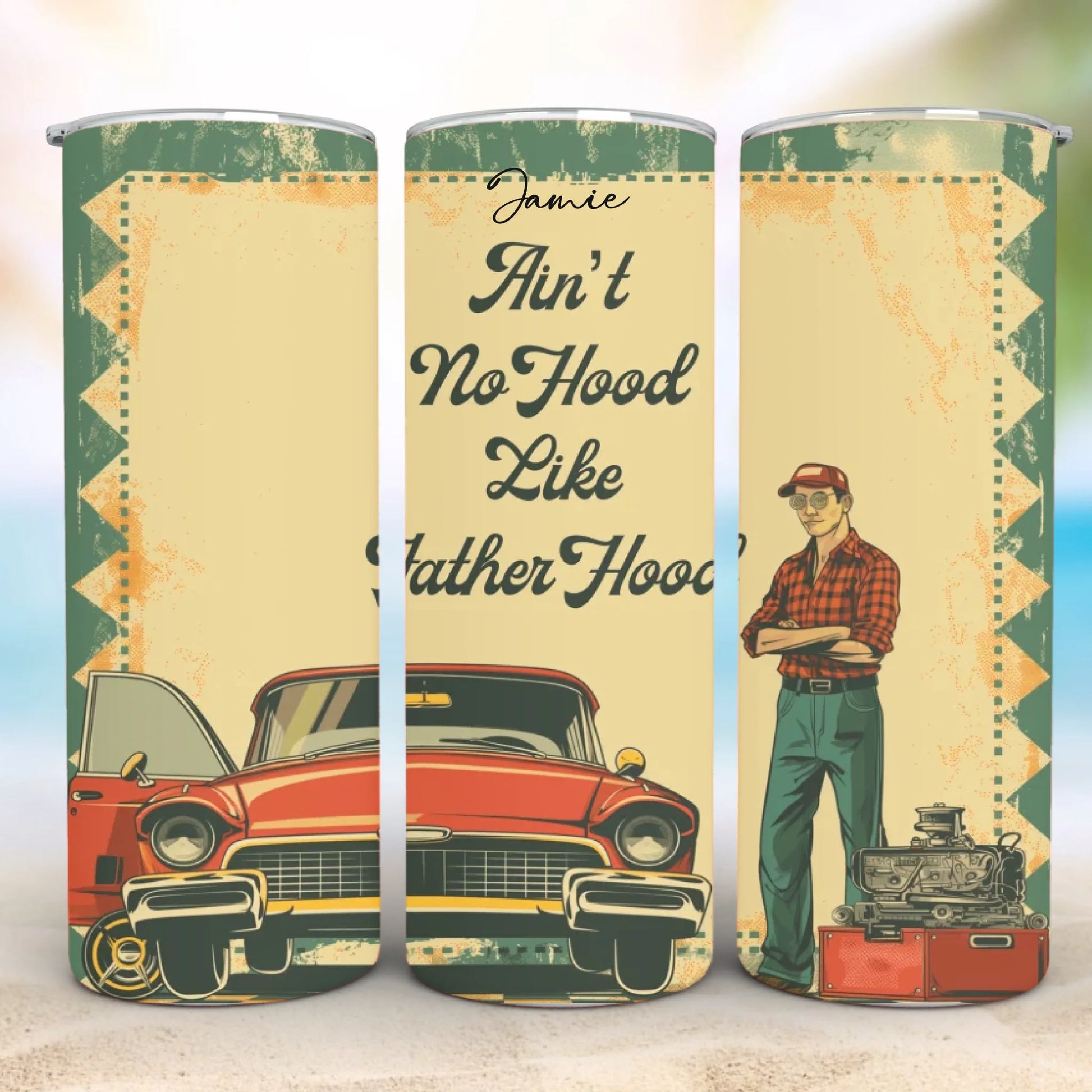 Personalized 20oz skinny tumbler – Personalized | detail view | custom name available, dishwasher safe, double-wall stai