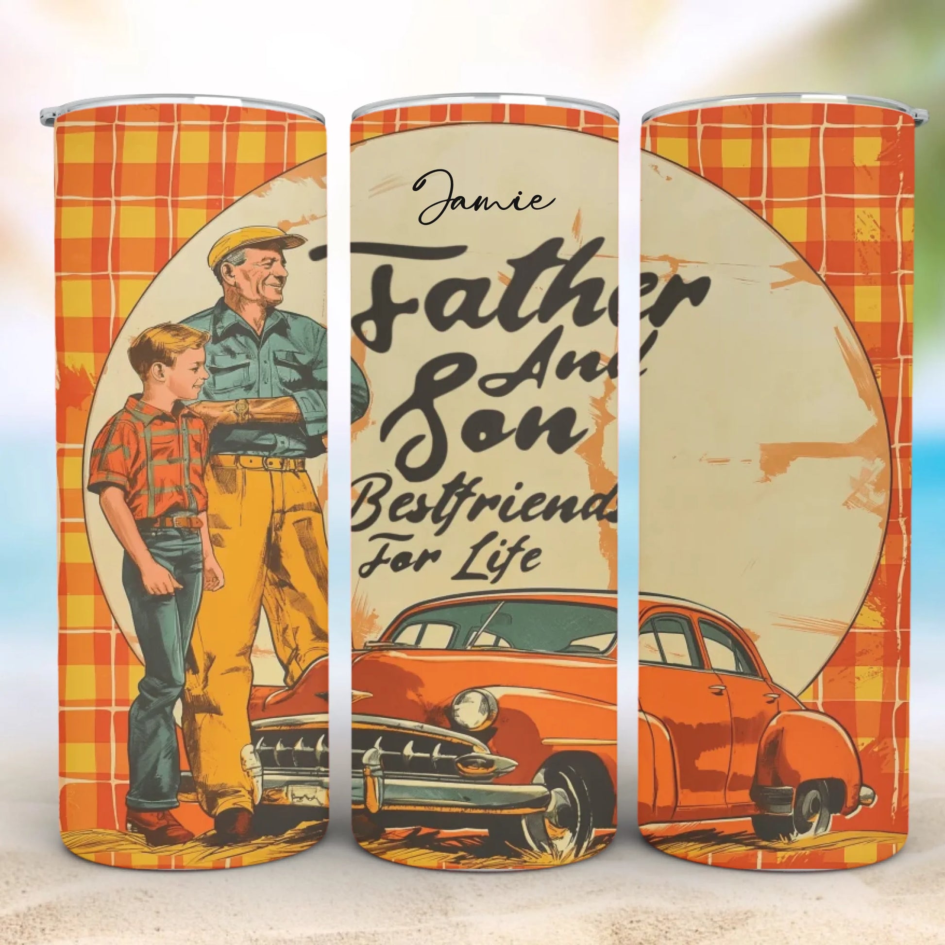 Personalized 20oz skinny tumbler – Personalized | personalization example | custom name available, dishwasher safe, doub