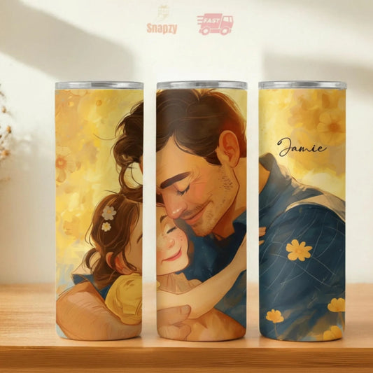 Personalized 20oz skinny tumbler – Personalized | hero view | custom name available, dishwasher safe, double-wall stainl