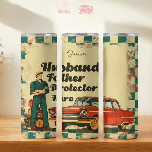 Personalized 20oz skinny tumbler – Personalized | hero view | custom name available, dishwasher safe, double-wall stainl