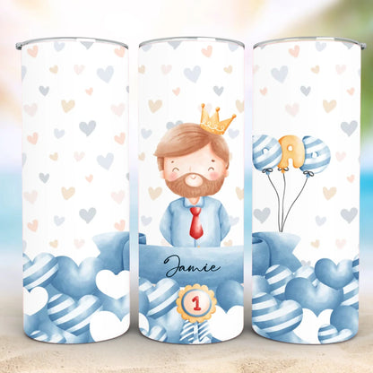 Personalized 20oz skinny tumbler – Personalized | detail view | custom name available, dishwasher safe, double-wall stai