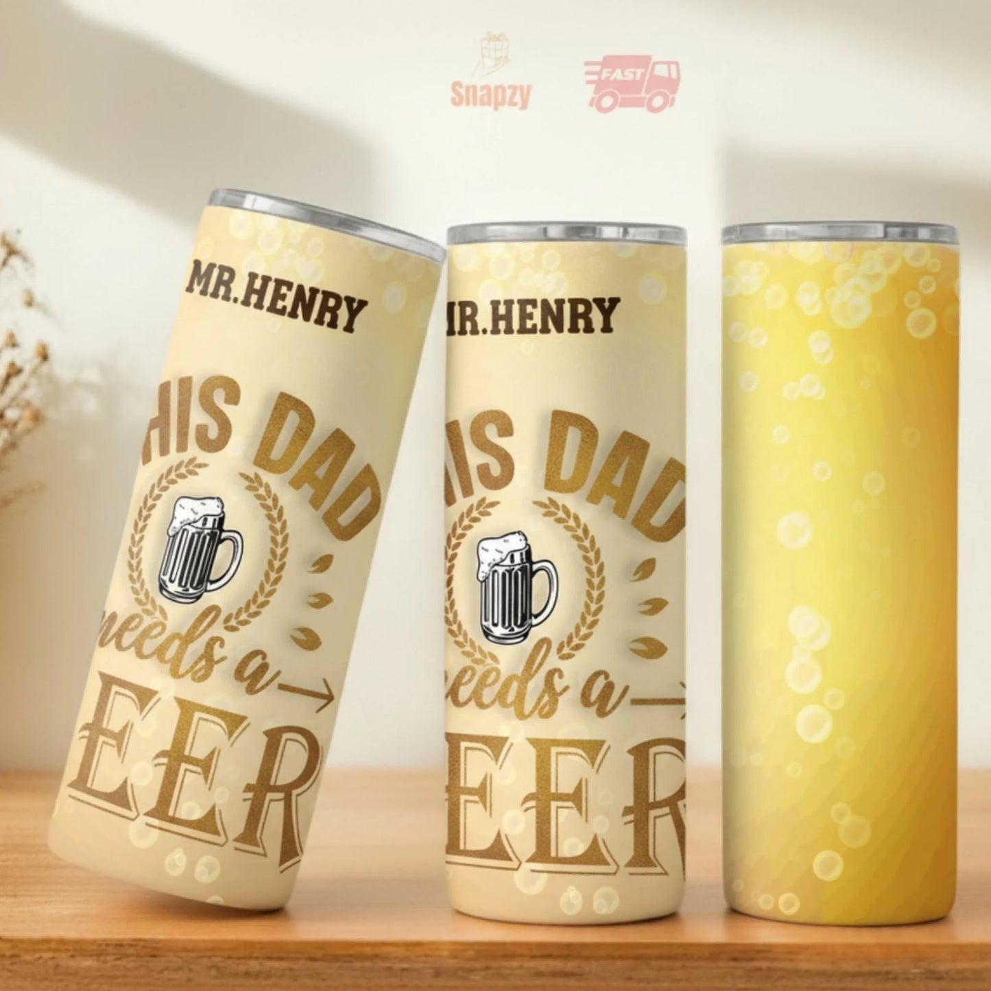 Personalized 20oz skinny tumbler – Personalized | personalization example | custom name available, dishwasher safe, doub