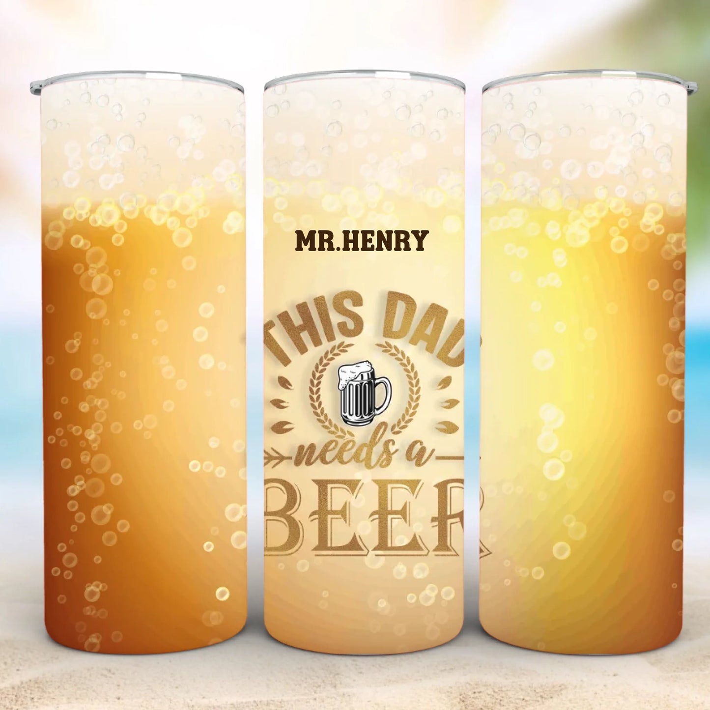 Personalized 20oz skinny tumbler – Personalized | detail view | custom name available, dishwasher safe, double-wall stai