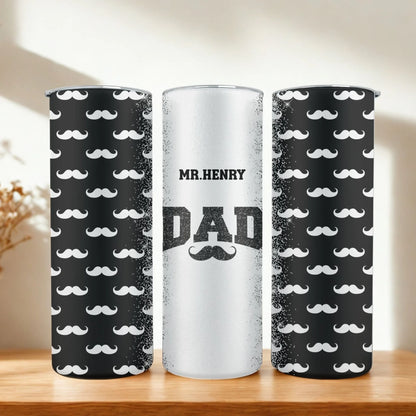 Personalized 20oz skinny tumbler – Personalized | hero view | custom name available, dishwasher safe, double-wall stainl