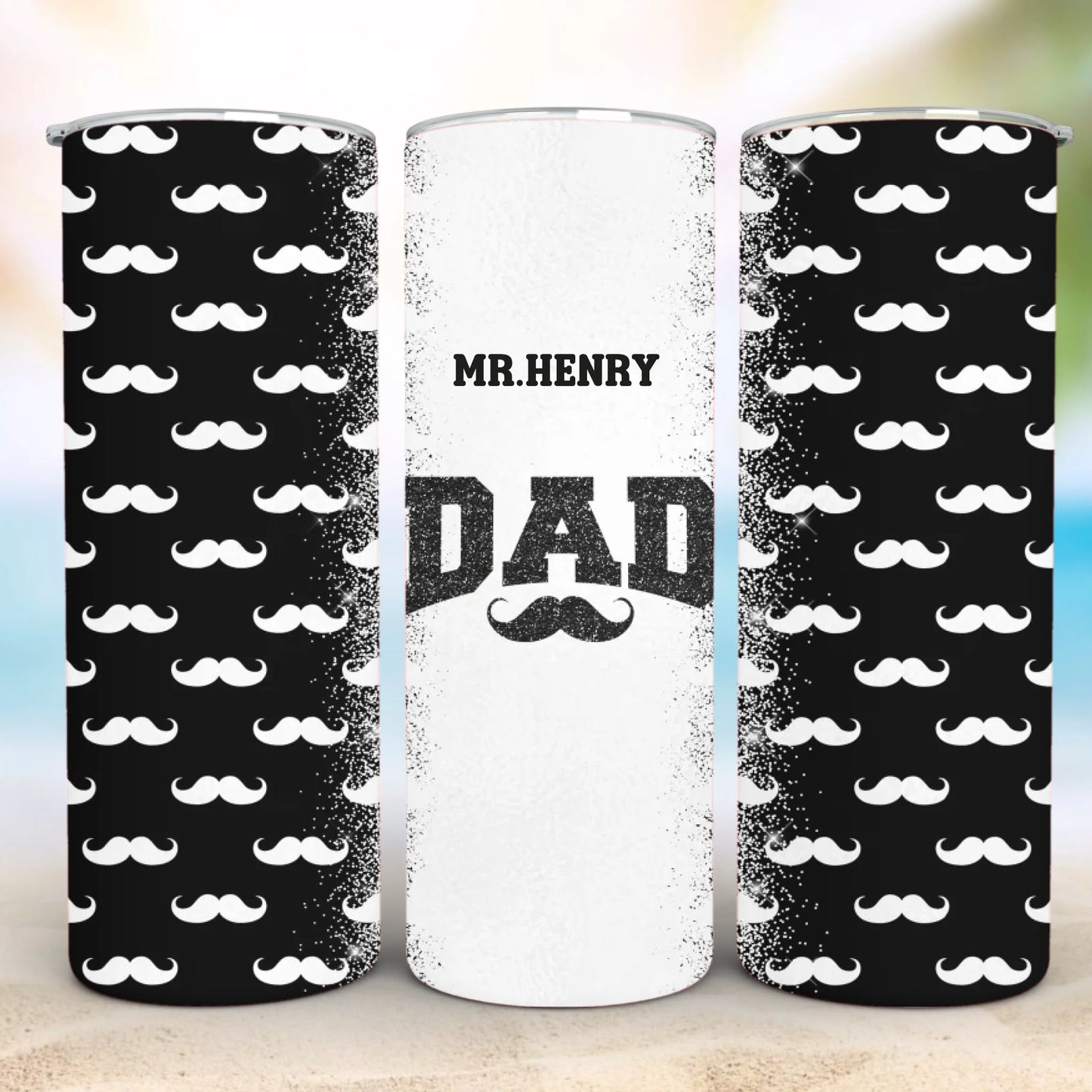 Personalized 20oz skinny tumbler – Personalized | detail view | custom name available, dishwasher safe, double-wall stai