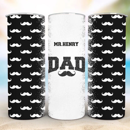 Personalized 20oz skinny tumbler – Personalized | detail view | custom name available, dishwasher safe, double-wall stai