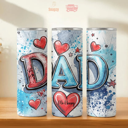 Personalized 20oz skinny tumbler – Personalized | hero view | custom name available, dishwasher safe, double-wall stainl