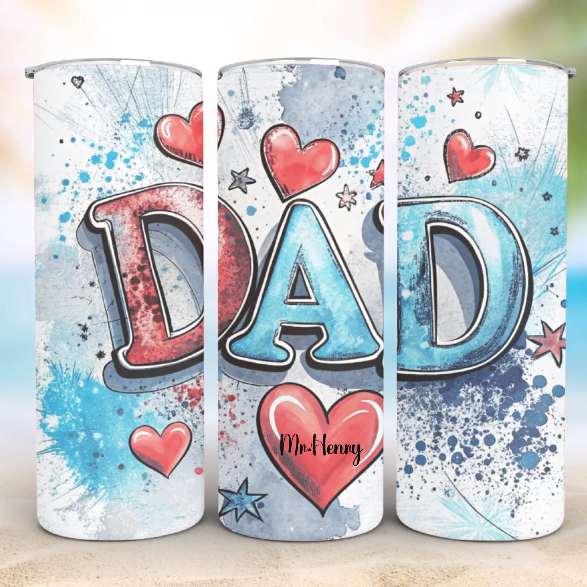 Personalized 20oz skinny tumbler – Personalized | detail view | custom name available, dishwasher safe, double-wall stai