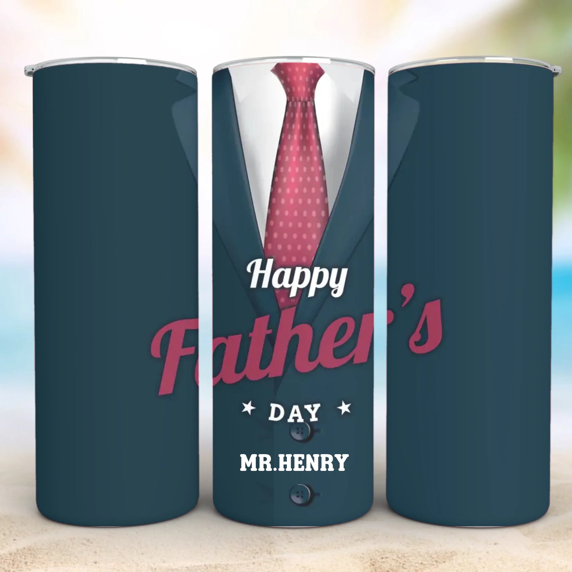 Personalized 20oz skinny tumbler – Personalized | detail view | custom name available, dishwasher safe, double-wall stai