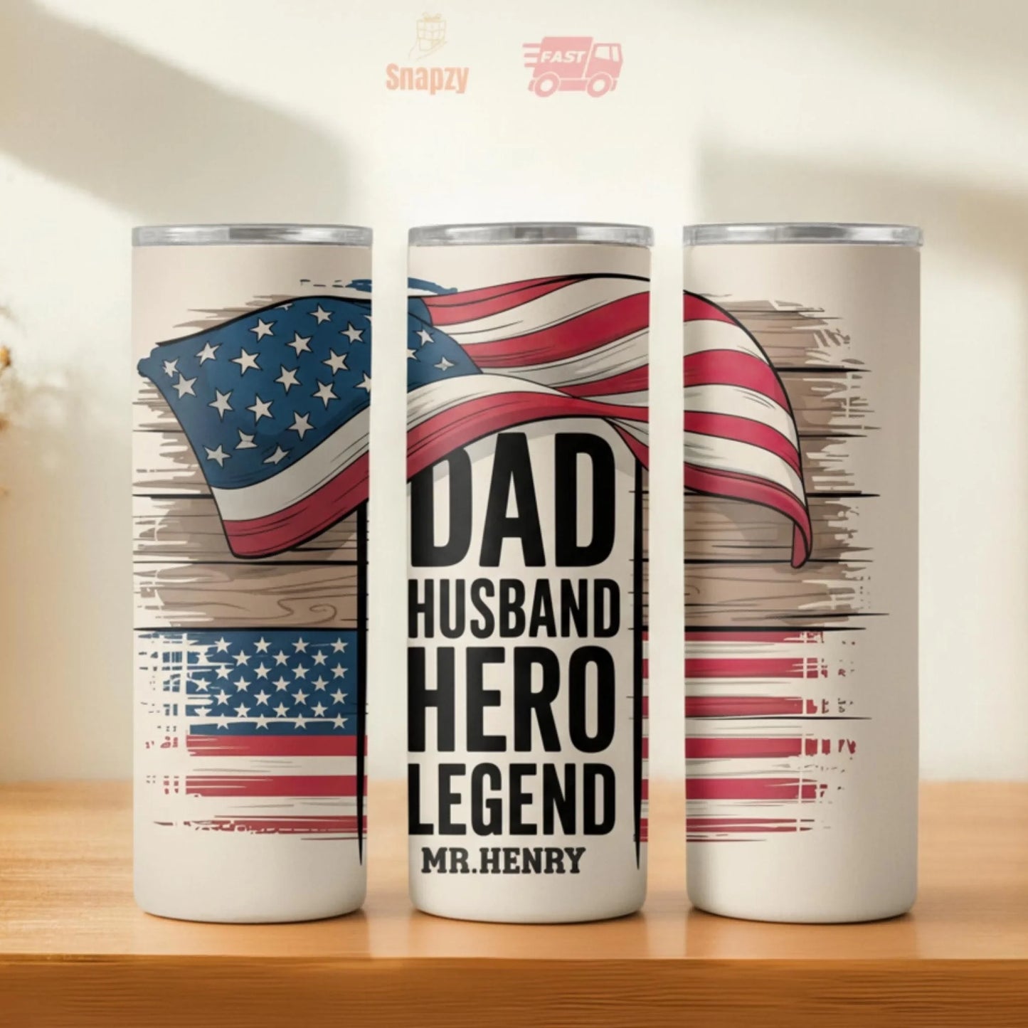 Personalized 20oz skinny tumbler – Personalized | hero view | custom name available, dishwasher safe, double-wall stainl