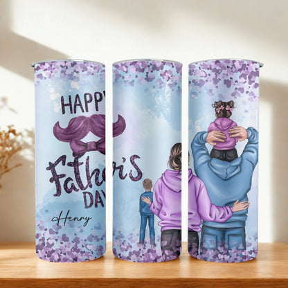 Personalized 20oz skinny tumbler – Personalized | hero view | custom name available, dishwasher safe, double-wall stainl