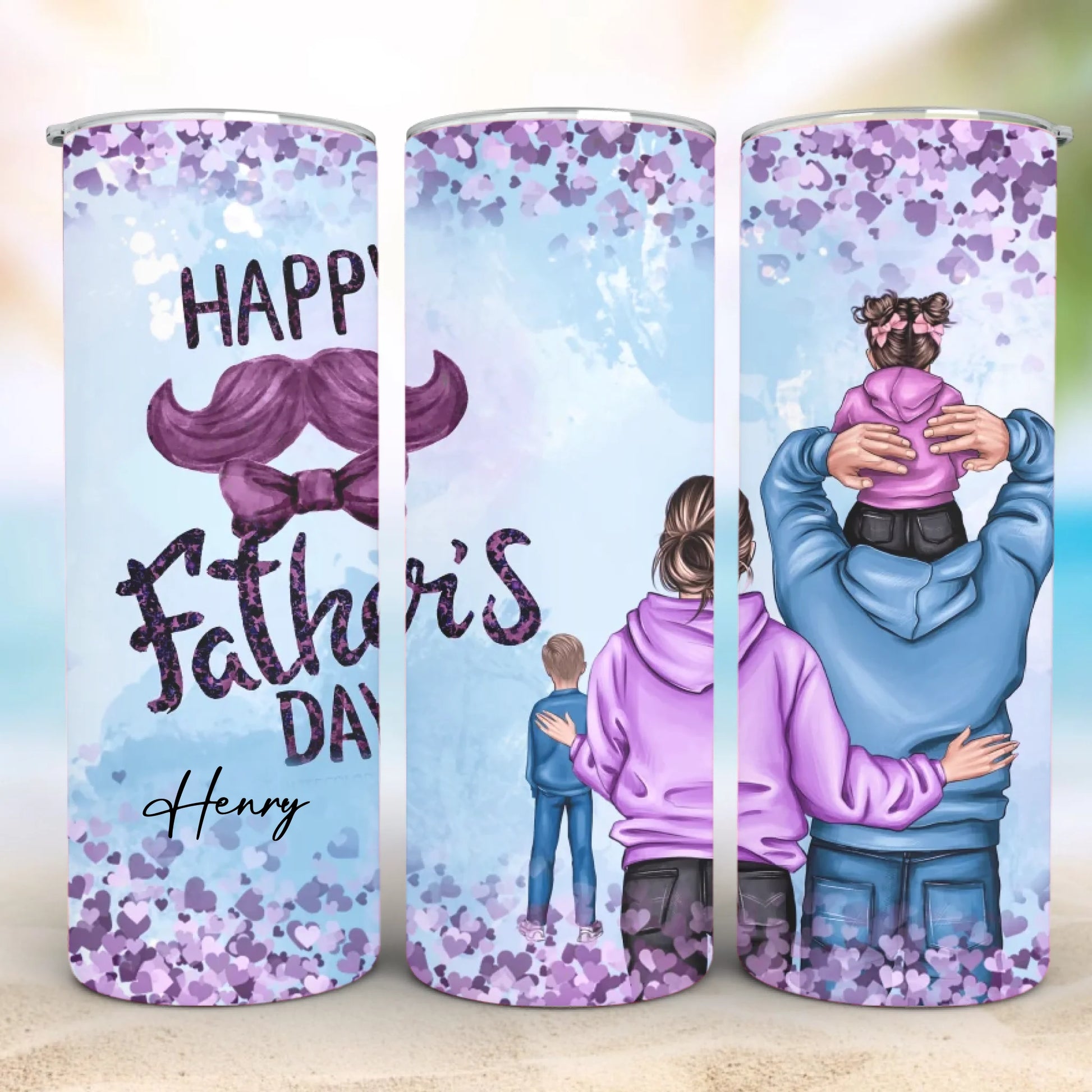 Personalized 20oz skinny tumbler – Personalized | detail view | custom name available, dishwasher safe, double-wall stai