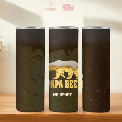 Personalized 20oz skinny tumbler – Personalized | hero view | custom name available, dishwasher safe, double-wall stainl