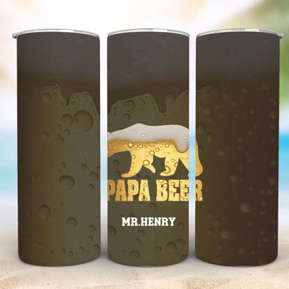 Personalized 20oz skinny tumbler – Personalized | detail view | custom name available, dishwasher safe, double-wall stai