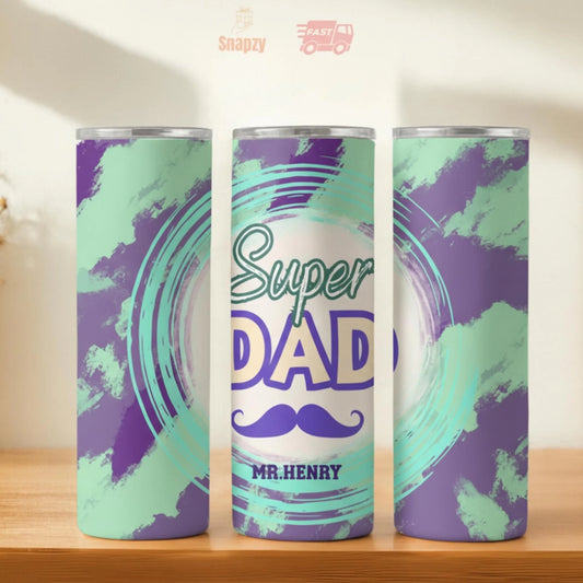 Personalized 20oz skinny tumbler – Personalized | hero view | custom name available, dishwasher safe, double-wall stainl