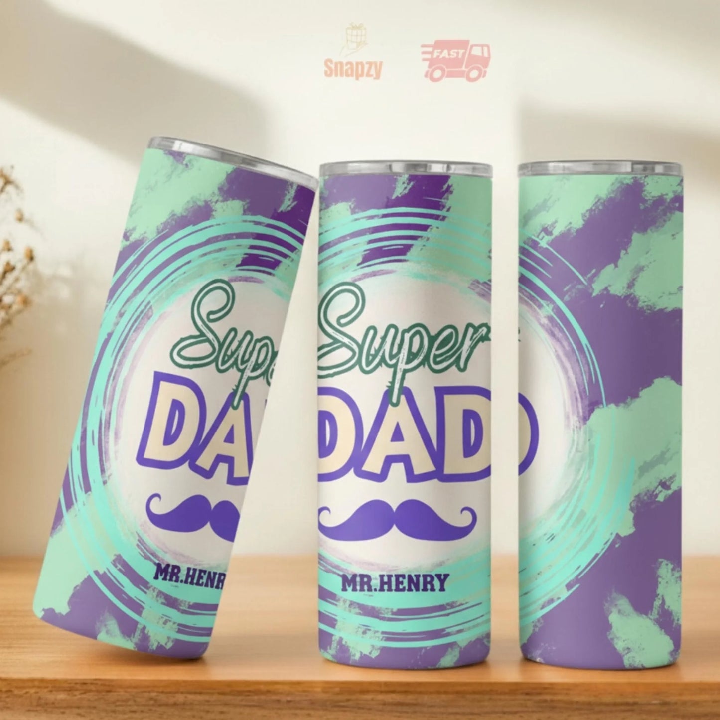 Personalized 20oz skinny tumbler – Personalized | personalization example | custom name available, dishwasher safe, doub