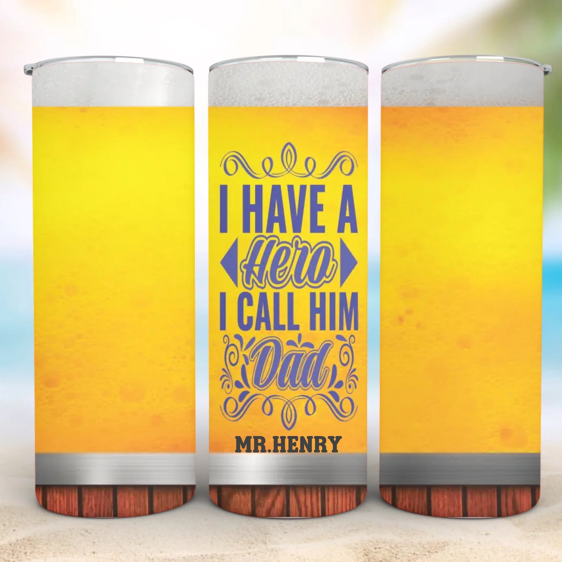 Personalized 20oz skinny tumbler – Personalized | detail view | custom name available, dishwasher safe, double-wall stai