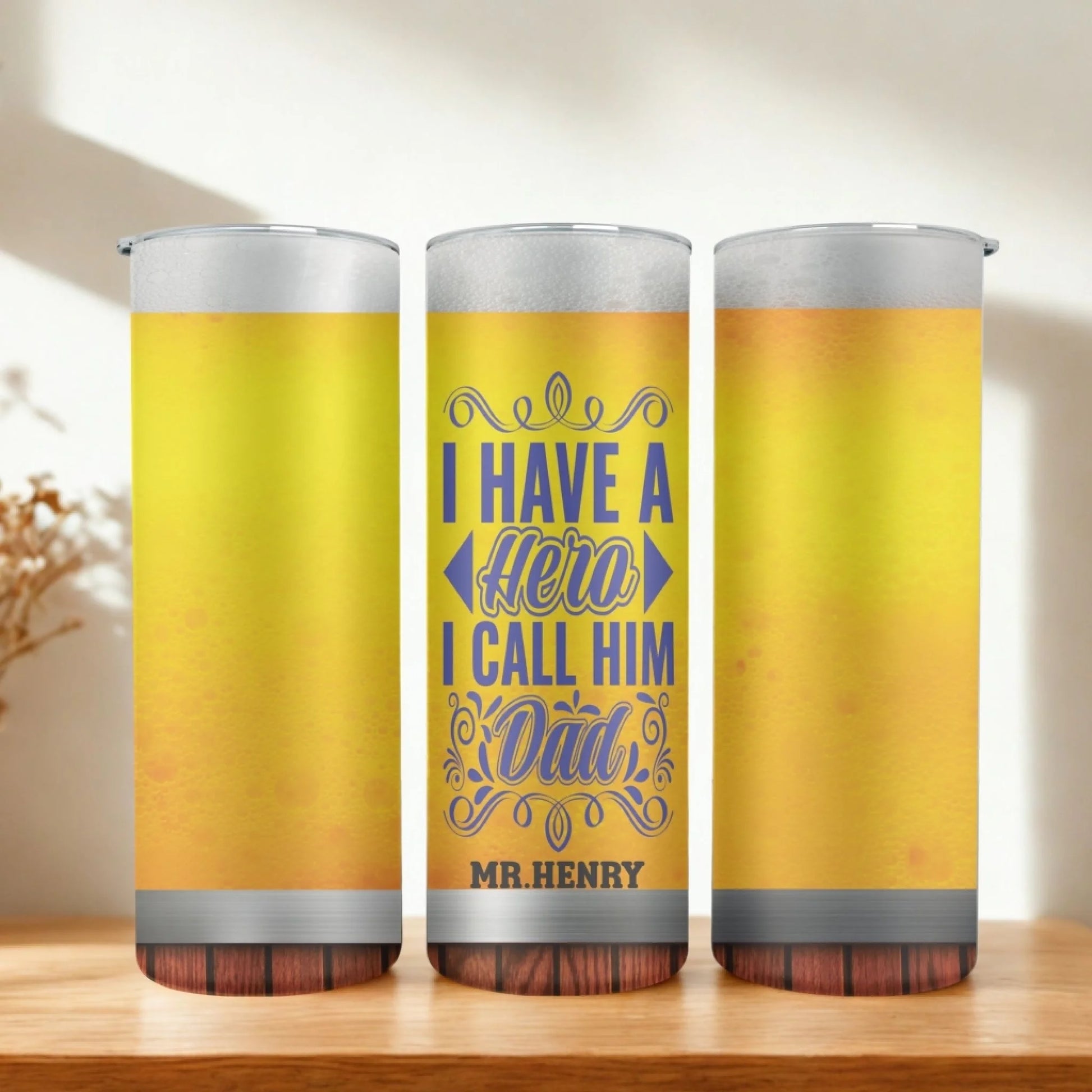 Personalized 20oz skinny tumbler – Personalized | hero view | custom name available, dishwasher safe, double-wall stainl
