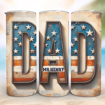 Personalized 20oz skinny tumbler – Personalized | personalization example | custom name available, dishwasher safe, doub