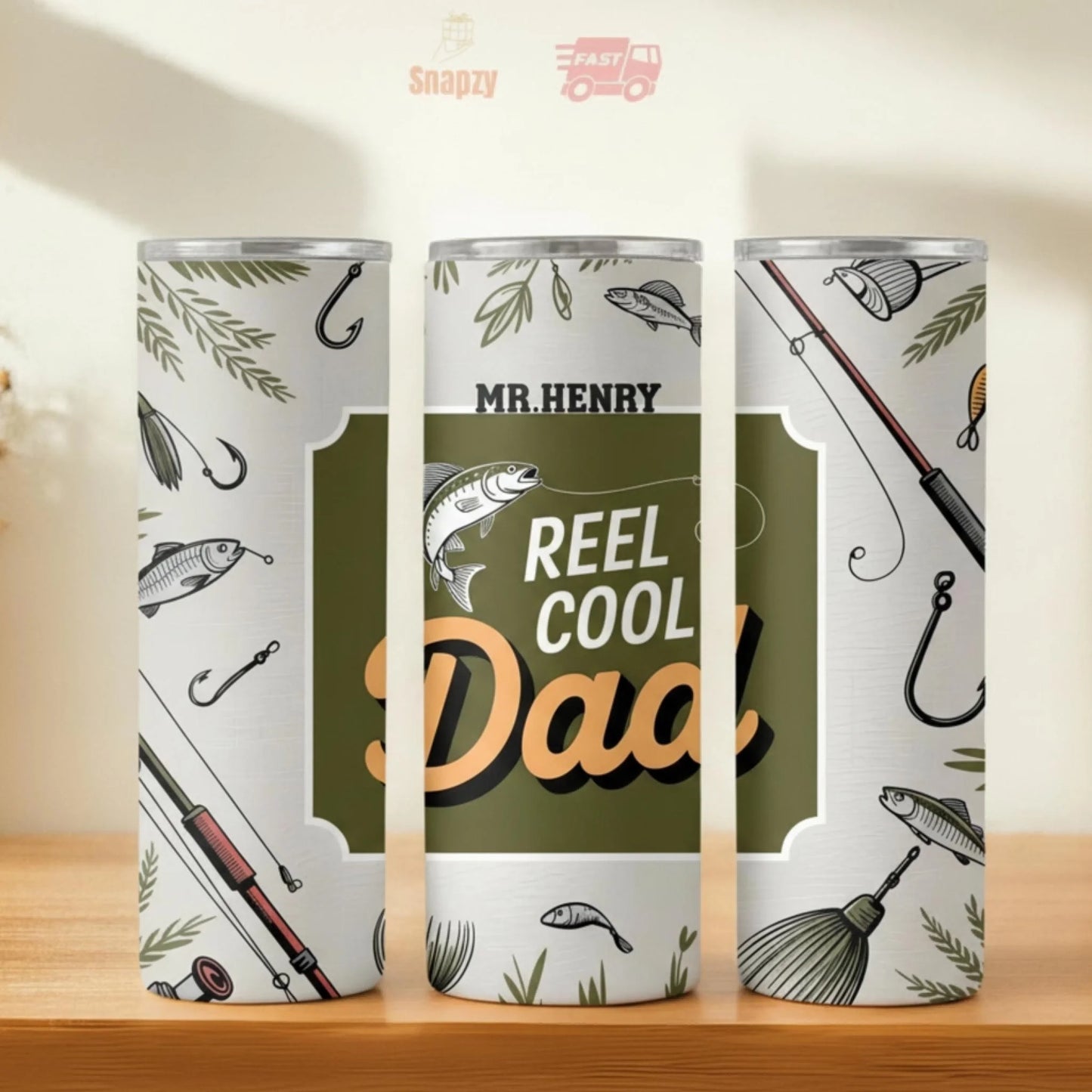 Personalized 20oz skinny tumbler – Personalized | hero view | custom name available, dishwasher safe, double-wall stainl