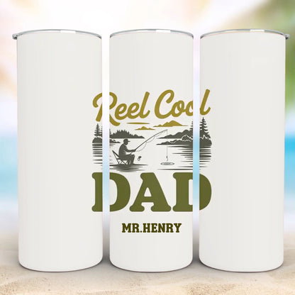 Personalized 20oz skinny tumbler – Personalized | detail view | custom name available, dishwasher safe, double-wall stai