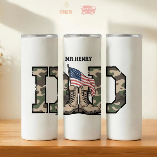 Personalized 20oz skinny tumbler – Personalized | hero view | custom name available, dishwasher safe, double-wall stainl