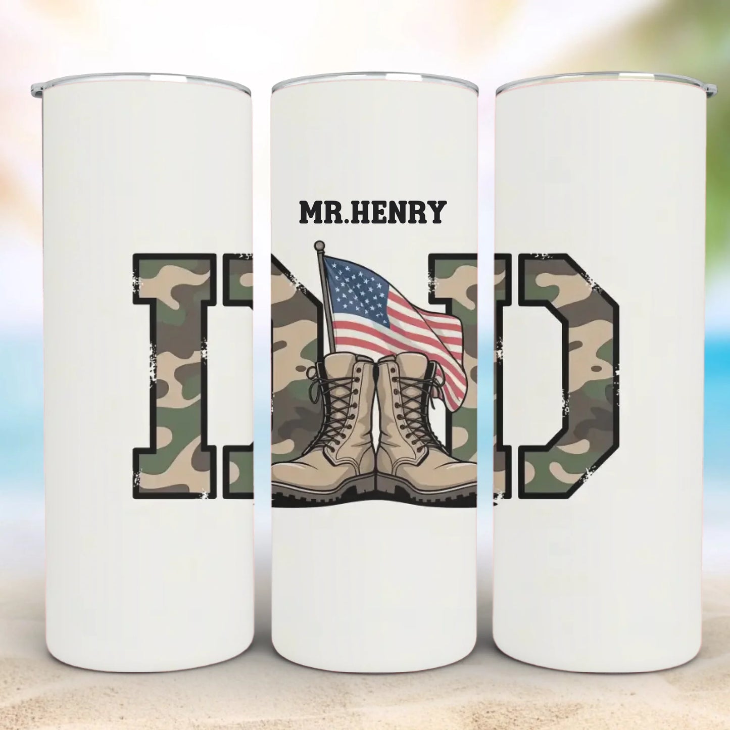 Personalized 20oz skinny tumbler – Personalized | detail view | custom name available, dishwasher safe, double-wall stai