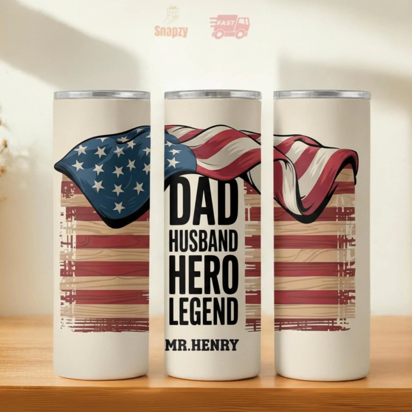 Personalized 20oz skinny tumbler – Personalized | hero view | custom name available, dishwasher safe, double-wall stainl