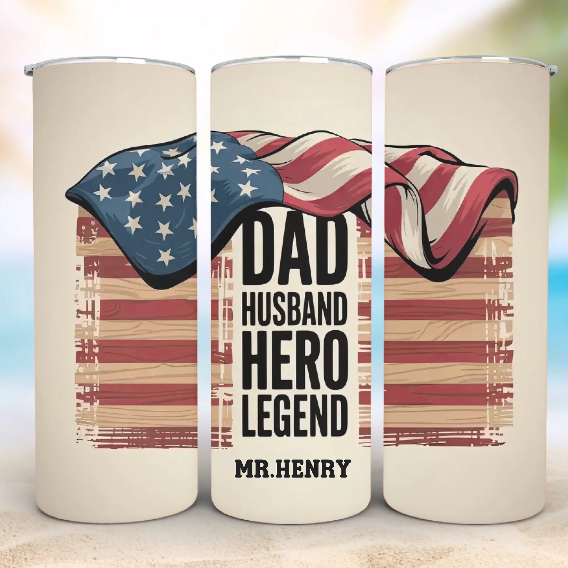 Personalized 20oz skinny tumbler – Personalized | detail view | custom name available, dishwasher safe, double-wall stai