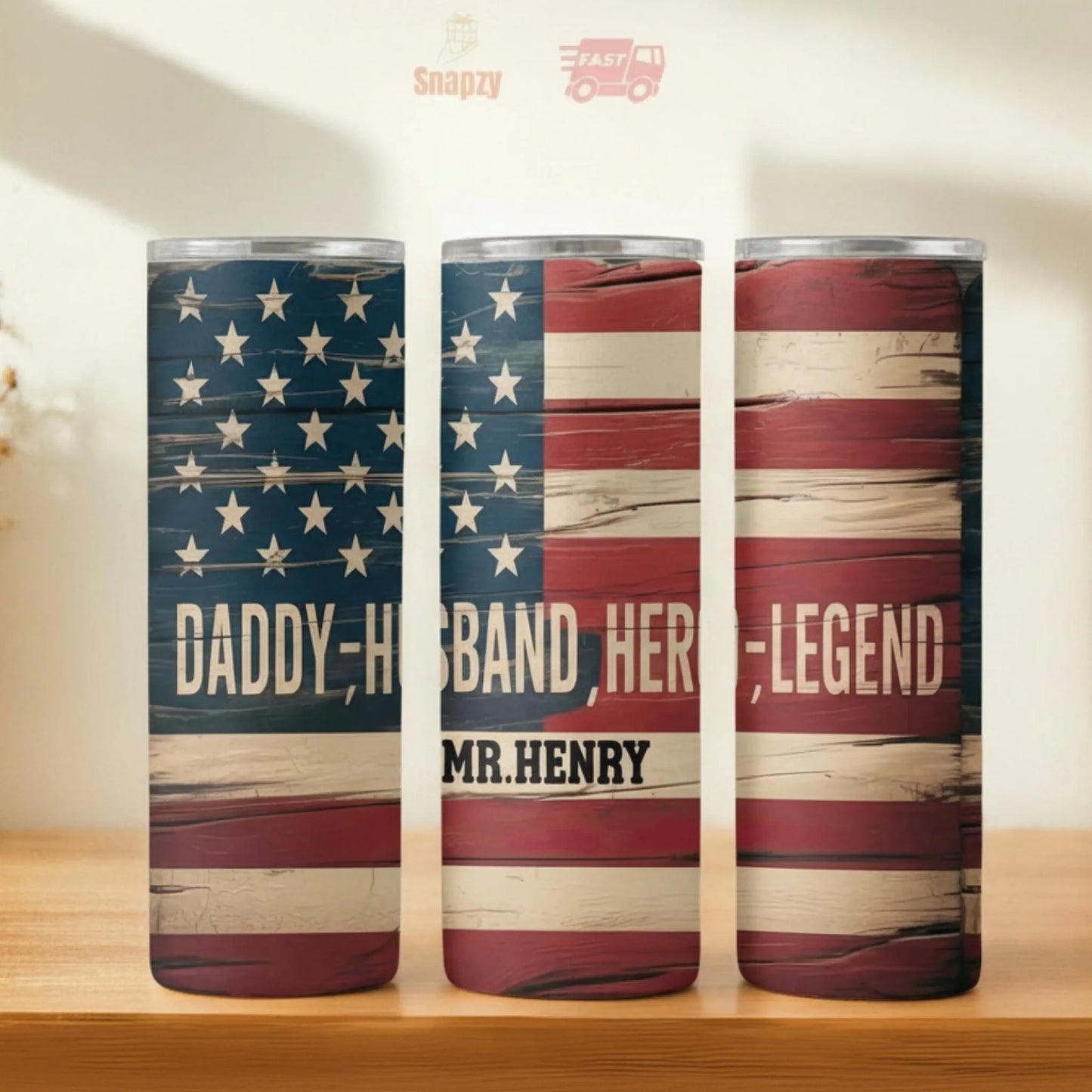 Personalized 20oz skinny tumbler – Personalized | hero view | custom name available, dishwasher safe, double-wall stainl