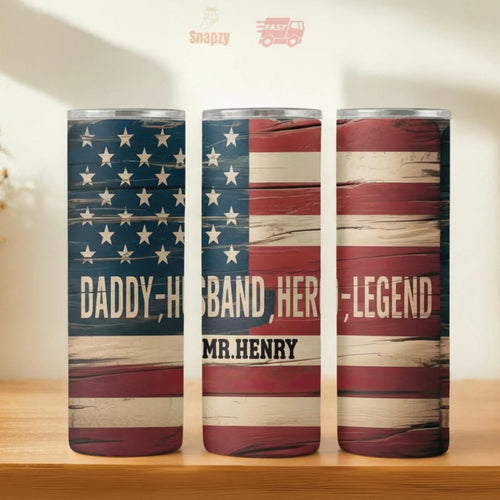 Personalized 20oz skinny tumbler – Personalized | hero view | custom name available, dishwasher safe, double-wall stainl